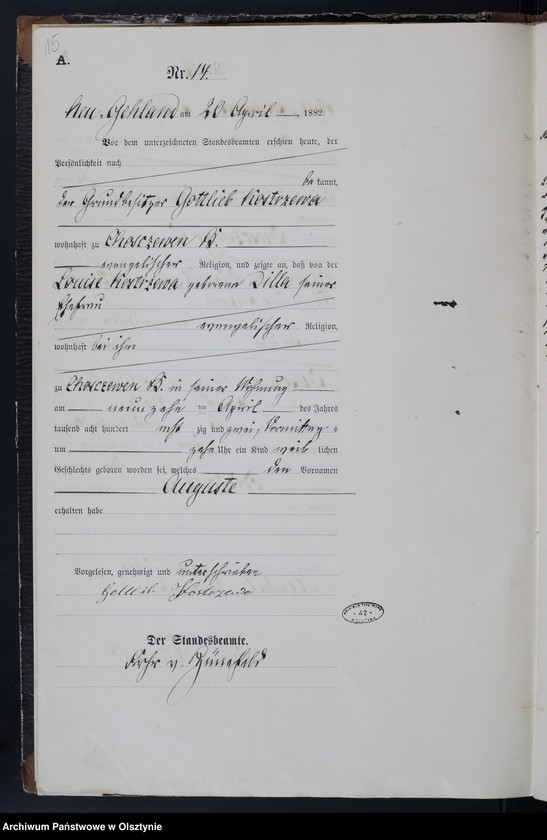 image.from.unit.number "Geburts-Haupt-Register Nr 1 - 60"