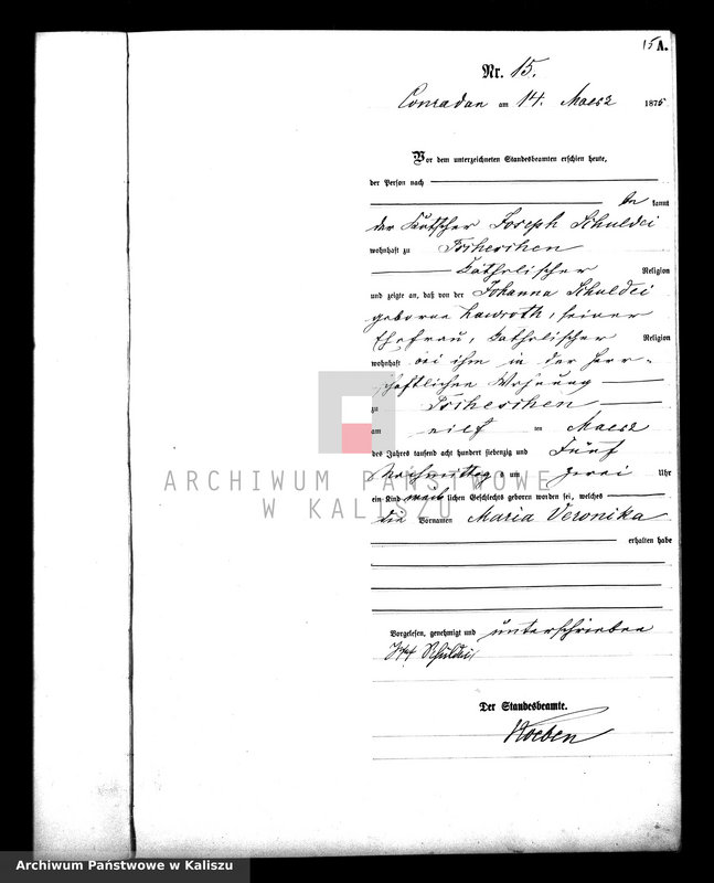 Obraz 19 z jednostki "[Księga urodzeń]"