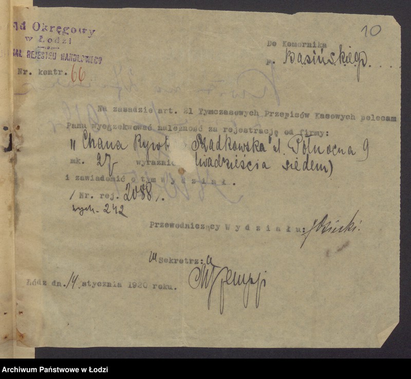 Obraz 12 z jednostki "Chana Rywka Szadkowska – sprzedaż koronek i gotowej garderoby"