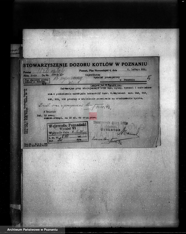 Obraz 10 z jednostki "Parowa cegielnia w Czaczu pow. kościański nr woj. kotła 5922"