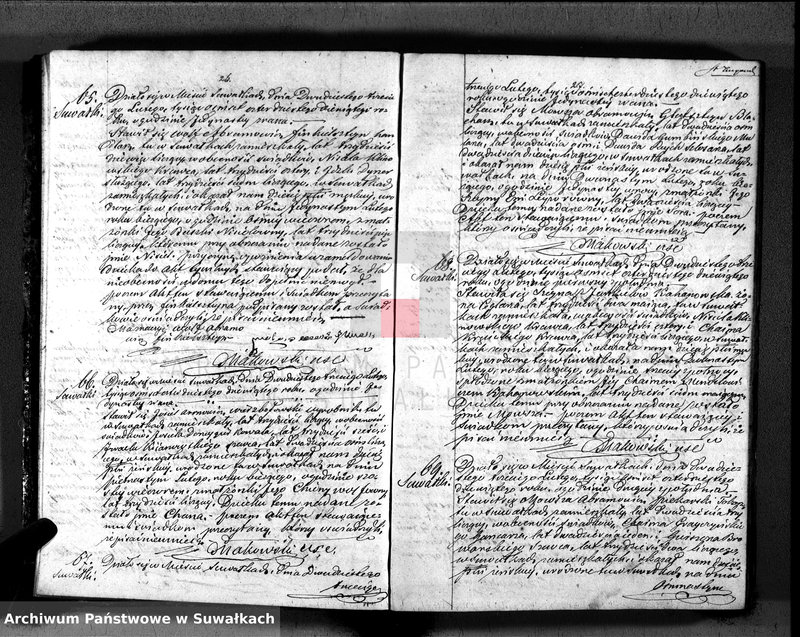 image.from.unit.number "Duplikat. Akta Urzędnika Stanu Cwilnego Wyznania Moyżeszowego Okręgu Suwalskiego i Jeleniewskiego do zapisywania Urodzonych, Zaślubionych i Zmarłych z roku 1849"