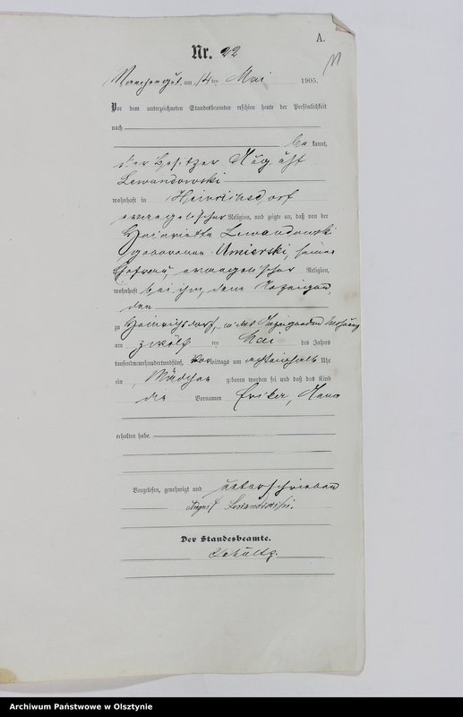 Obraz 13 z jednostki "Geburts-Haupt-Register Nr.1-47. 1-69"