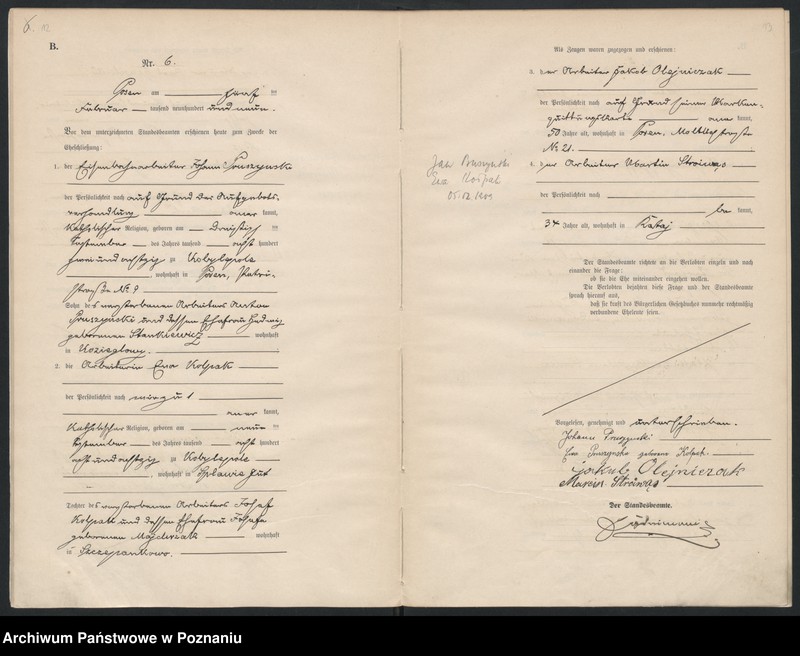 Obraz 8 z jednostki "Księga miejscowa małżeństw [Rejestr główny małżeństw]"