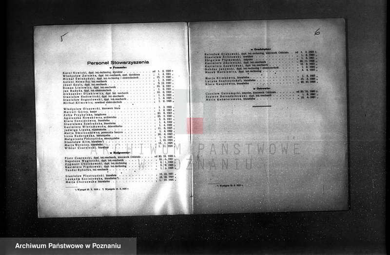 Obraz 6 z jednostki "Sprawozdanie Stowarzyszenia Dozoru Kotłów w Poznaniu za rok 1927"