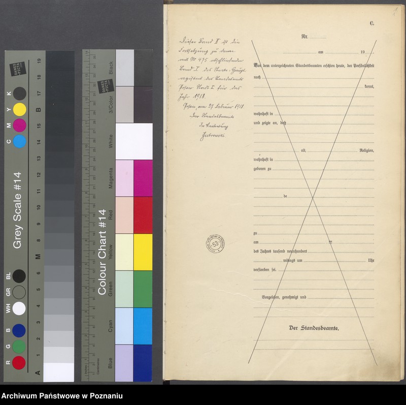 Obraz 3 z jednostki "Księga miejscowa zgonów tom II [Rejestr główny zgonów]"