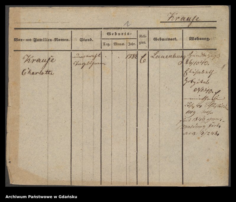 image.from.unit.number "Karty meldunkowe: Krause Charlotte - Krause Emil"