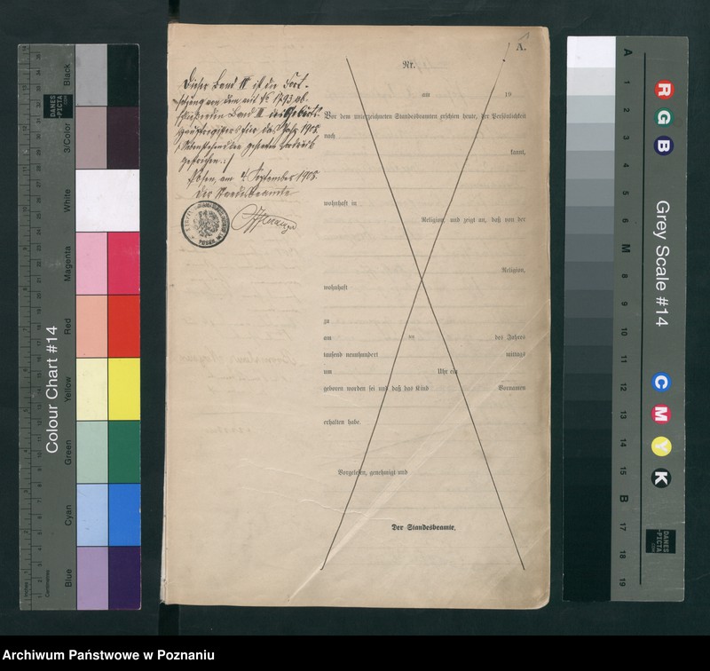 Obraz 3 z jednostki "Księga miejscowa urodzeń tom IV-V [Rejestr główny urodzeń]"