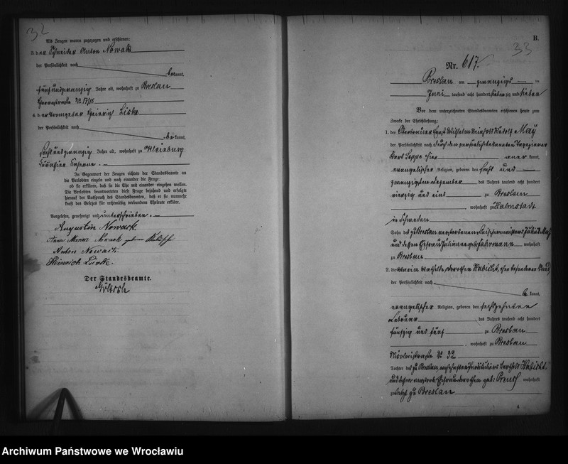 image.from.unit.number "Heiraths-Haupt-Register Breslau I 1877 Band 3"