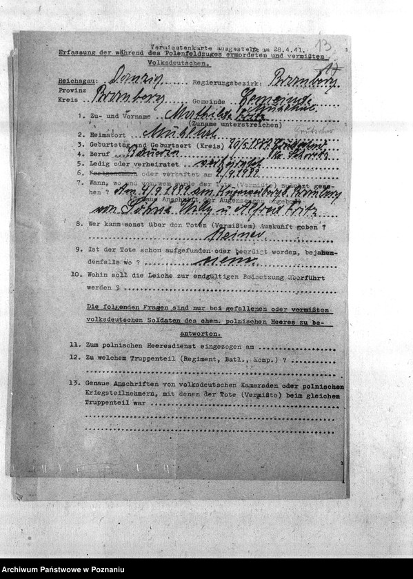 Obraz 17 z jednostki "Amtliche Meldungen. Amtsbezirke Fordon, Falkenberg, Slesin, Monkowarsk - Kreis Bromberg (Bydgoszcz)"