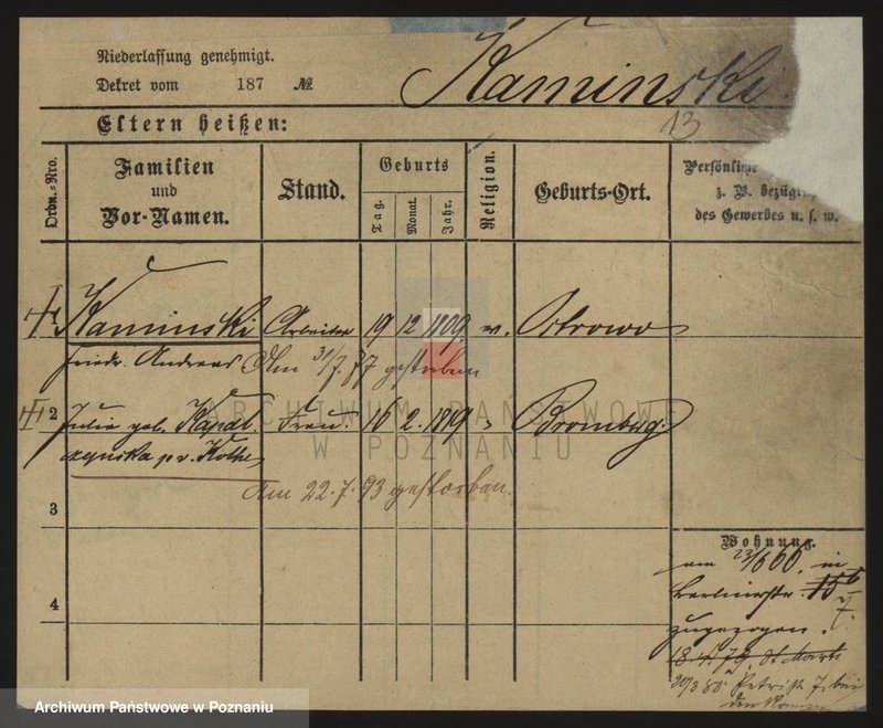 Obraz 13 z jednostki "Kamiński (żony, wdowy i samotni mężczyźni)"