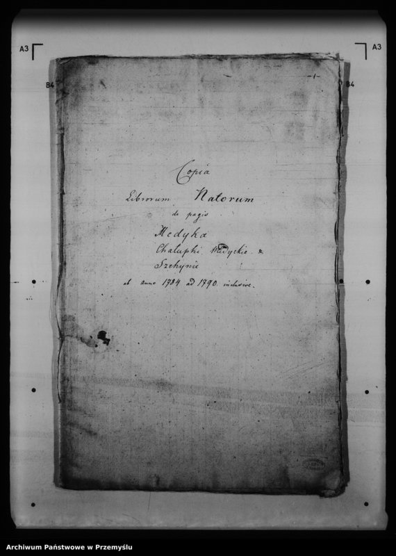 image.from.unit.number "[Kopie ksiąg metrykalnych parafii Medyka z filiami Chałupki Medyckie, Szechynie (dekanat Medyka)]"