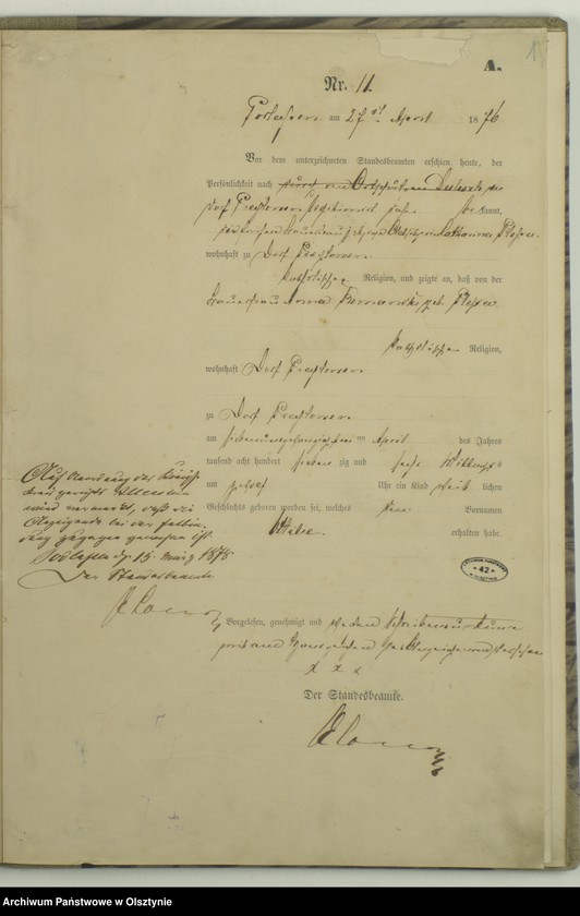 image.from.unit.number "Geburts-Haupt-Register Nr 11 - 53"