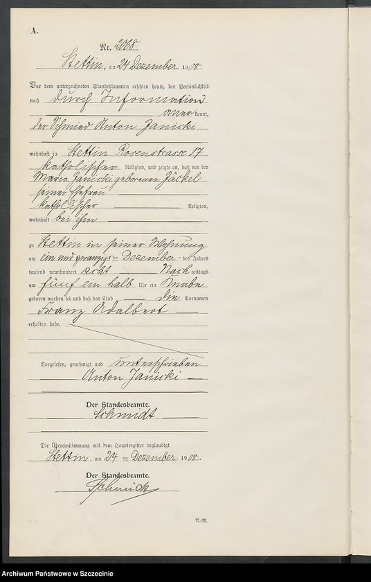 Obraz 6 z jednostki "Geburts-Register"