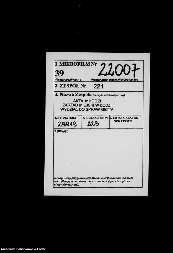 Obraz 2 z jednostki "Kripo 3000-3200 [Kartoteka skonfiskowanego majątku ruchomego u Żydów]"