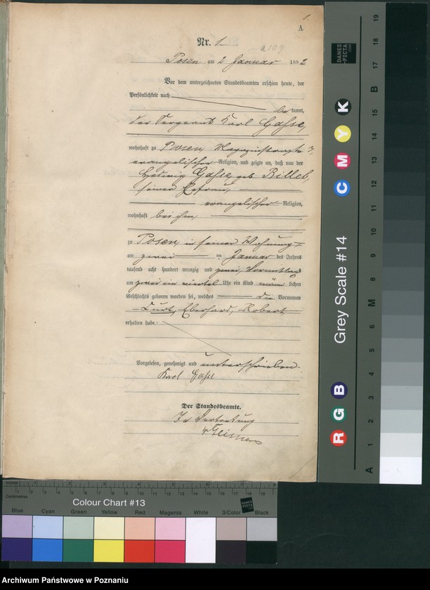 Obraz 4 z jednostki "Księga urodzeń t. I, II"