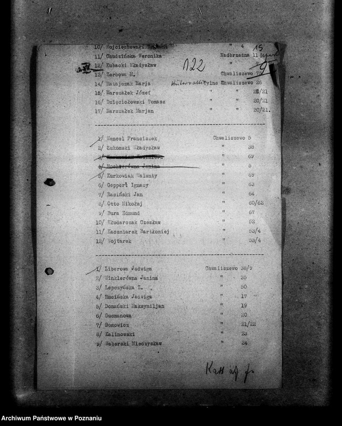 Obraz 19 z jednostki "Wykazy członków Stronnictwa Narodowego Poznań miasto"