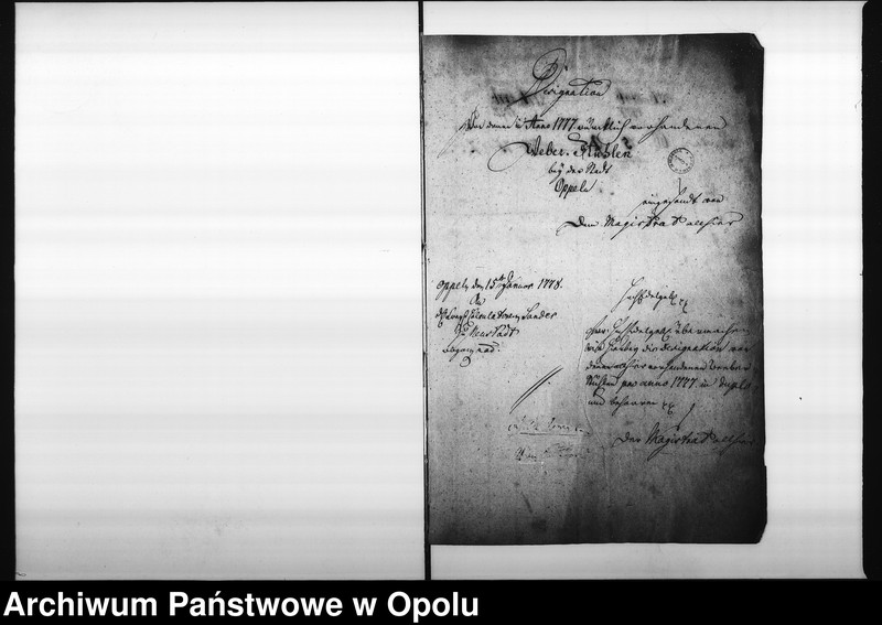 Obraz 5 z jednostki "Acta Designations von denen bey der Stadt Oppeln vorhandenen Weber-Stühlen"
