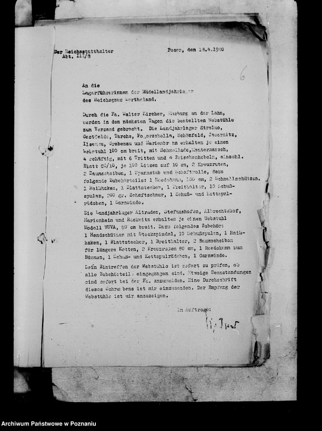 Obraz 10 z jednostki "Okólniki i zarządzenia dla Landjahrlager"