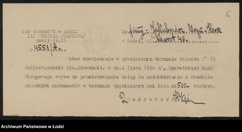 Obraz 8 z jednostki "Uryn Hersz Jakubowicz- sprzedaż odpadków"