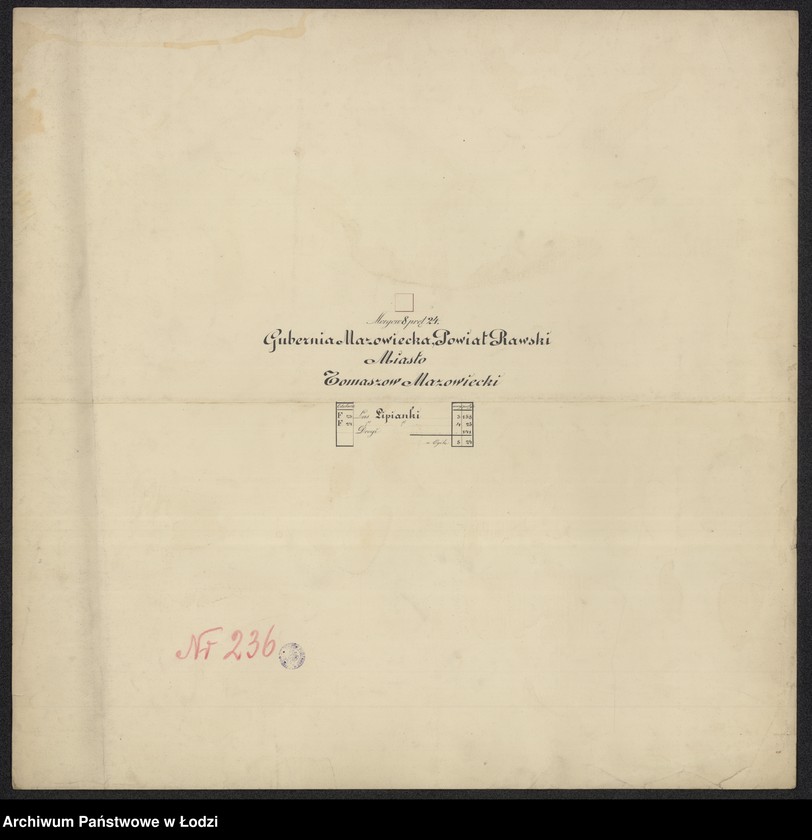 Obraz 18 z jednostki "Pierworys pomiaru territorium Miasta Tomaszowa Mazowieckiego z przyległymi gruntami i lasami do dóbr Tomaszowa należącymi ..."