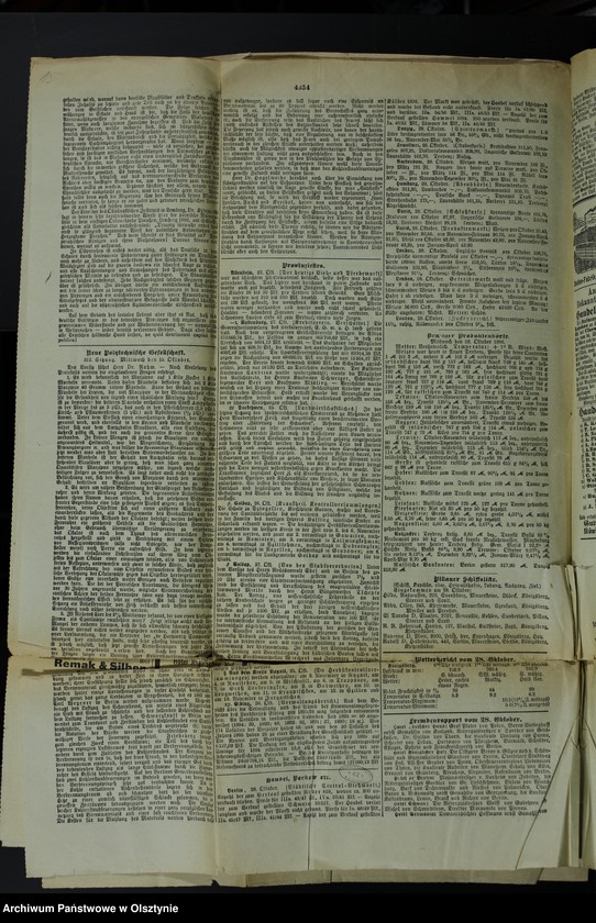 image.from.unit.number "Katholicismus und Polonismus / Nachrichten, Anweisungen, Berichte, 4 Exemplare der "Königsberger Hartungsche Zeitung" von 1896 Jahr und 1 Exemplar der "Osteroder Zeitung" von 1901"