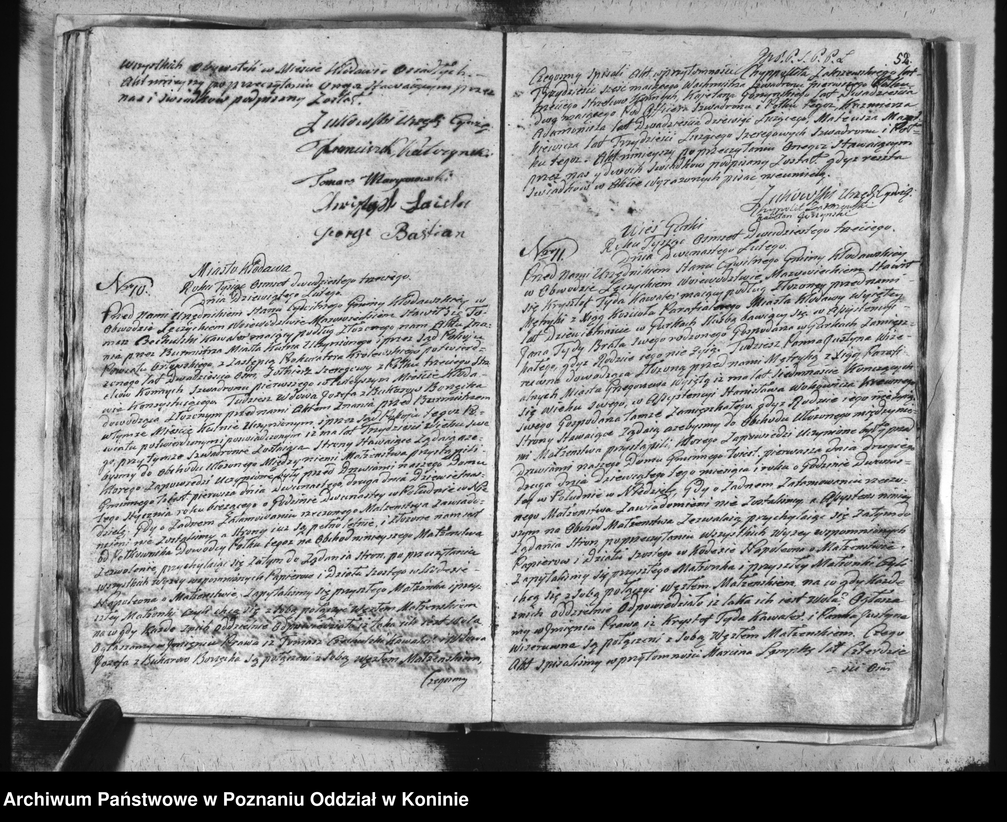 Skan z jednostki: Księga urodzeń, małżeństw i zgonów