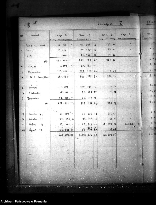 Obraz 12 z jednostki "Abrechnungsbuch mit der Regierungoberkasse Posen"