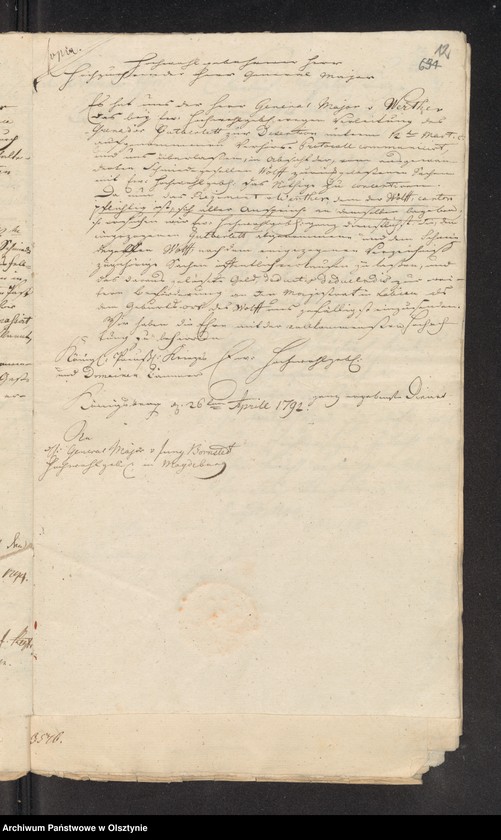 image.from.unit.number "In S. [Sachen] des Schmiede Geselle Johann Benjamin Woelff wegen seiner Abwesenheit"