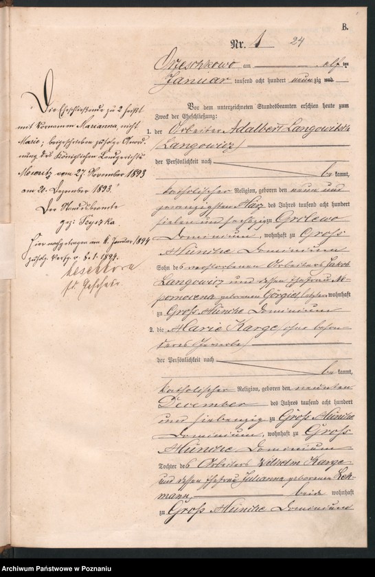 Obraz 5 z jednostki "Księga małżeństw"