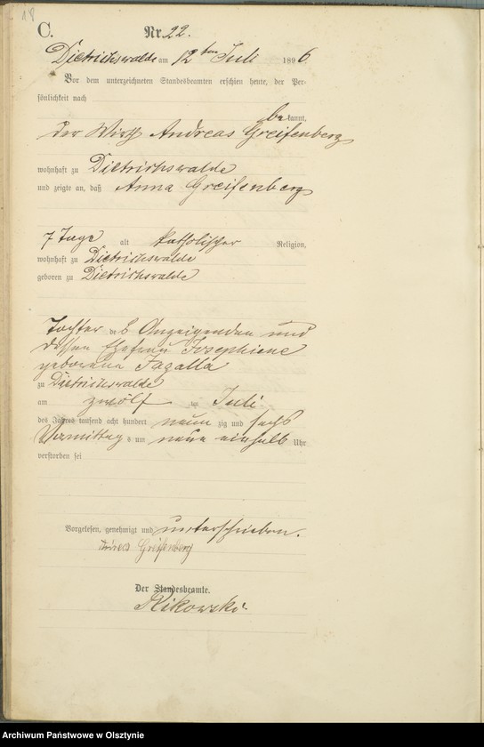 image.from.unit.number "Sterbe-Haupt-Register Nr 3 - 4 i 7 - 50"