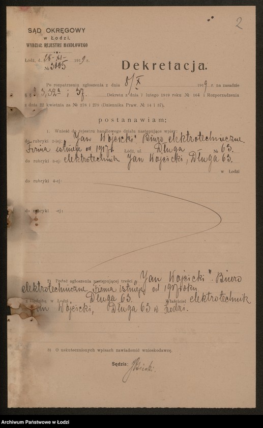 Obraz 4 z jednostki "Jan Wójcicki – biuro elektrotechnicze"