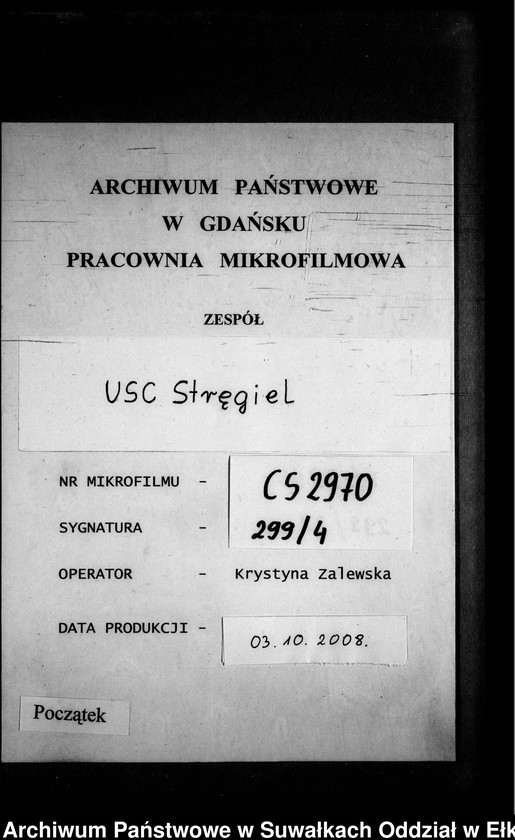 image.from.unit.number "Heiraths-Neben-Register des Preussischen Standes-Amtes Gr. Strengeln Kreis Angerburg"