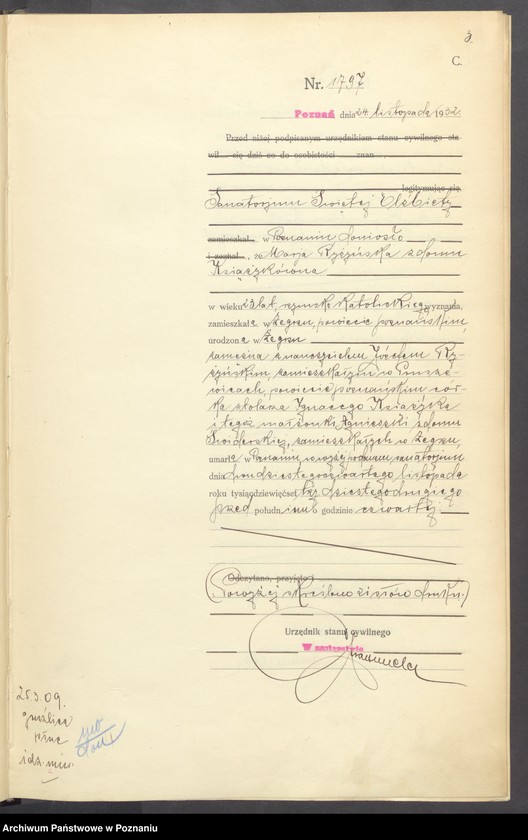 Obraz 5 z jednostki "Księga miejscowa zgonów tom IV [Rejestr główny zgonów]"