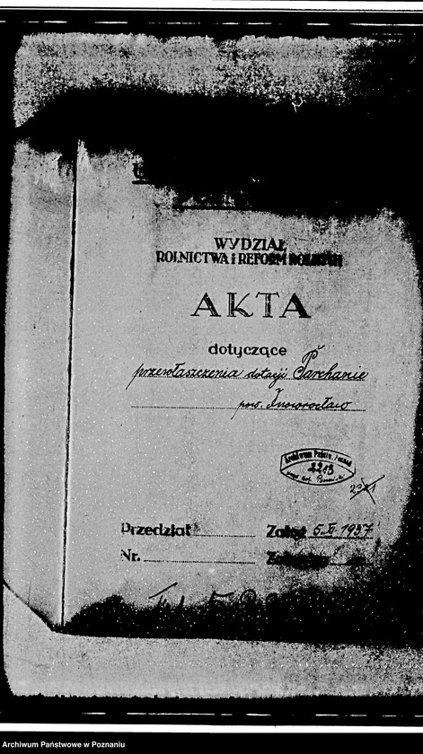 Obraz 4 z jednostki "Przewłaszczenie dotacji Parchanie powiat inowrocławski"