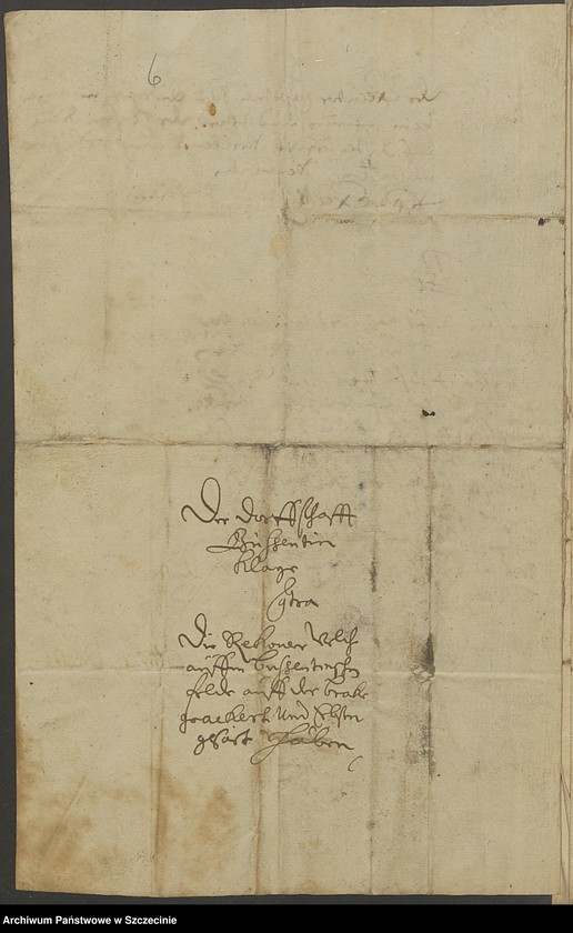 image.from.unit.number "Dorfschaft Büssenthin [Buszęcin] contra sämtliche Koeller auf Reckow [Rekowo] und deren Untertanen wegen der zu Ungebühr gepflügten Brache und verübter Gewalt."