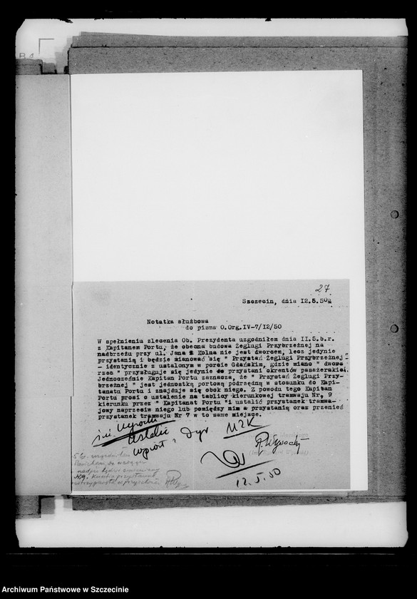 Obraz 18 z jednostki "Plany pracy i sprawozdania Referatu Morskiego"