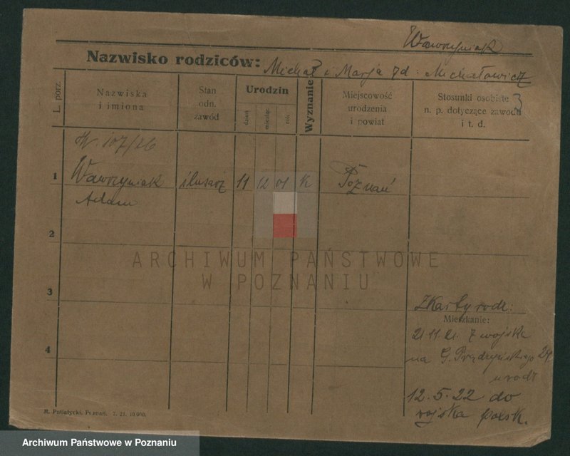 Obraz 9 z jednostki "Wawrzyniak (samotni mężczyźni i kobiety)"