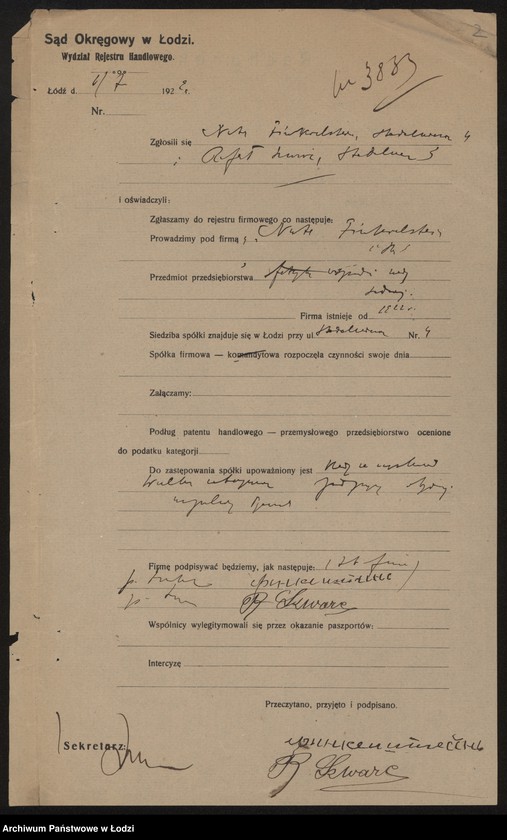 Obraz 5 z jednostki "Firma „Finkelsztein i S-ka – handel wodą sodową i owocami"