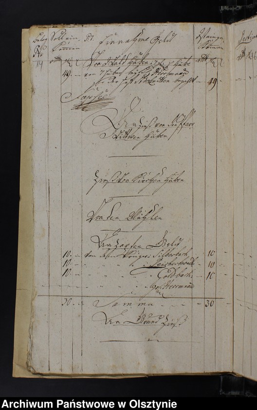 image.from.unit.number "Jahr Kirchen Rechnung der Silberbachschen Kirchen aller Einnahme und Ausgabe wie auch Bau-Rechnung"