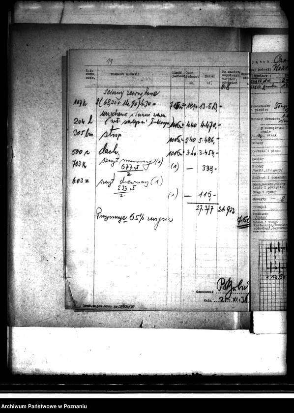 image.from.unit.number "/Oszacowanie budynków majątku Czołowo powiatu kaliskiego należących do Skarbu Państwa"