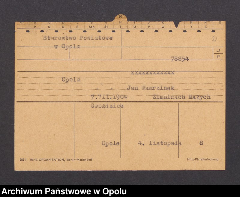 Obraz 4 z jednostki "[Dziubek Thomas, ur. 19.12.1886, zam. Buchental]"