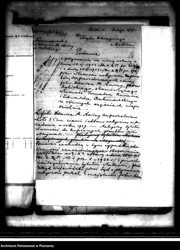 image.from.unit.number "Przewłaszczenie parcel z majątku Drzewce-Nowiny powiatu kaliskiego /parcelacja majątku/"