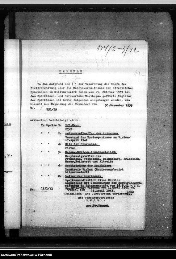 Obraz 17 z jednostki "Sparkassen und Giroverband Wartheland"