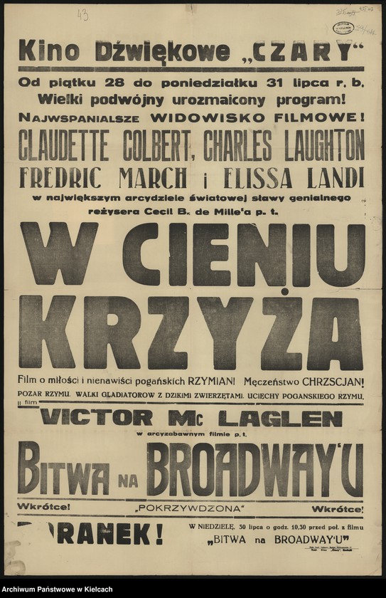 Obraz 2 z kolekcji "Afisze kinowe111"