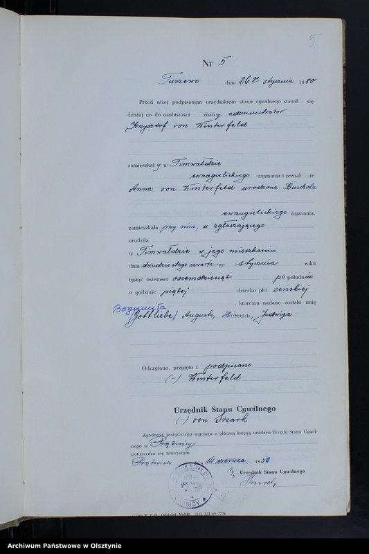 image.from.unit.number "Ksiega urodzeń Nr 1 - 50,1 - 43,1 - 54,1 - 49 /brak 1884,i 1 - 51 /przepisana w języku polskim z oryginału niemieckiego w dniach 10.06.- 24.06.1950/"