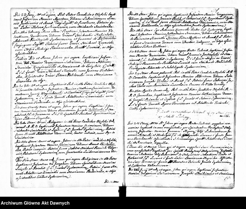 image.from.unit.number "Parafia: Żydaczów. Dekanat: Stryj. Księga metrykalna chrztów dla całej parafii."