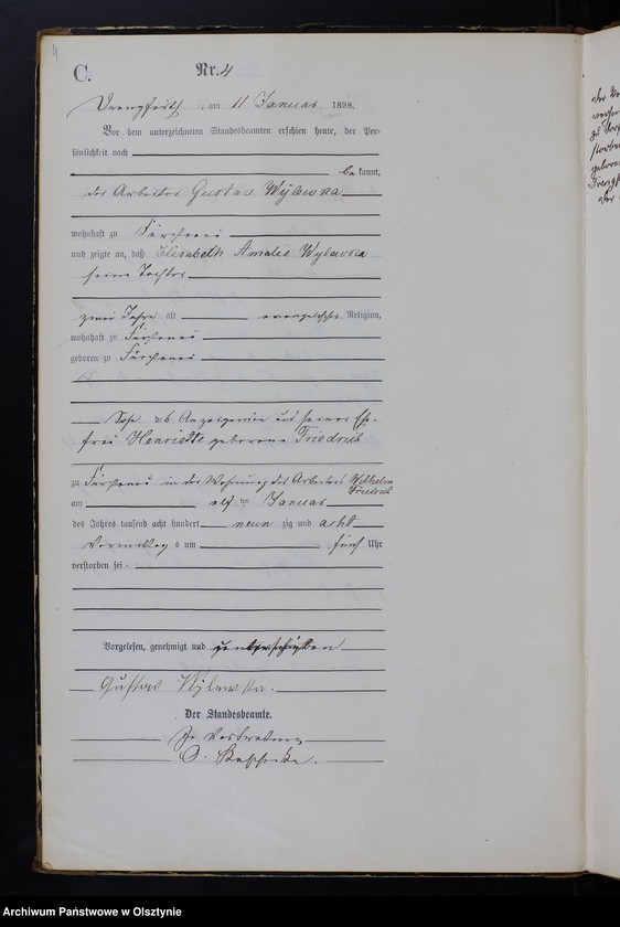 image.from.unit.number "Sterbe-Haupt-Register Nr 1 - 100"
