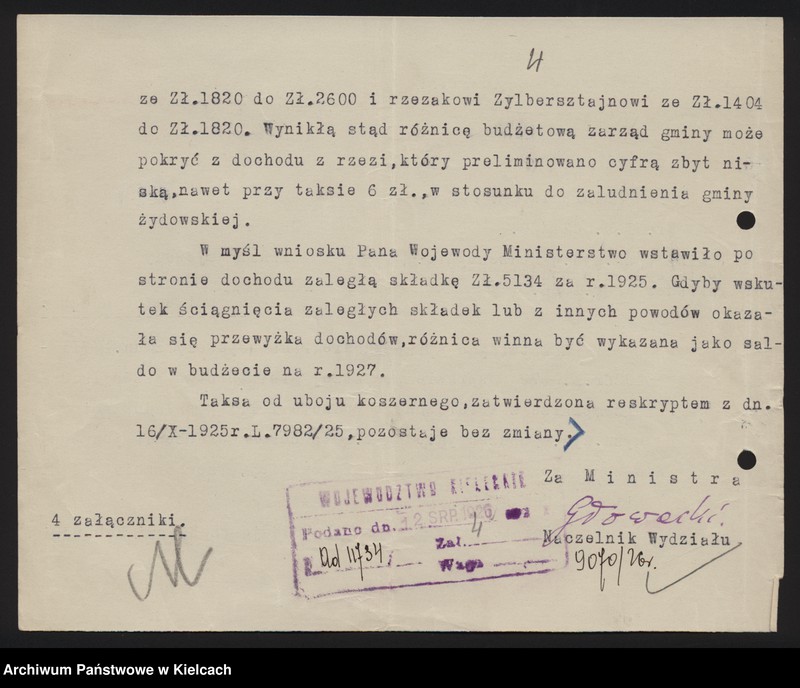 image.from.unit.number "Budżety i sprawy majątkowe żydowskiej gminy wyznaniowej w Bodzentynie pow. Kielce"