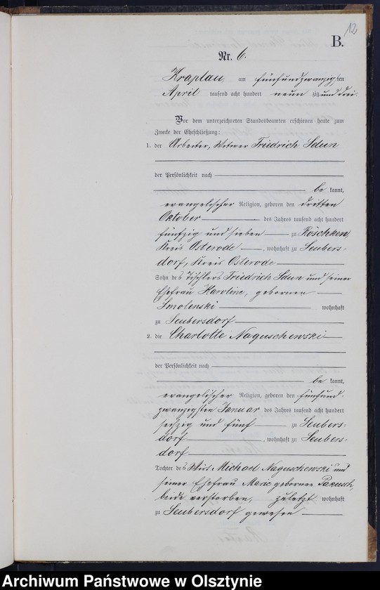 image.from.unit.number "Heiraths-Neben-Register Nr 1 - 13"