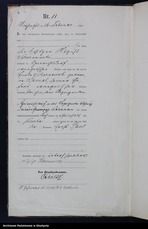 Obraz 4 z jednostki "Geburts-Haupt-Register Nr.1-47. 1-69"